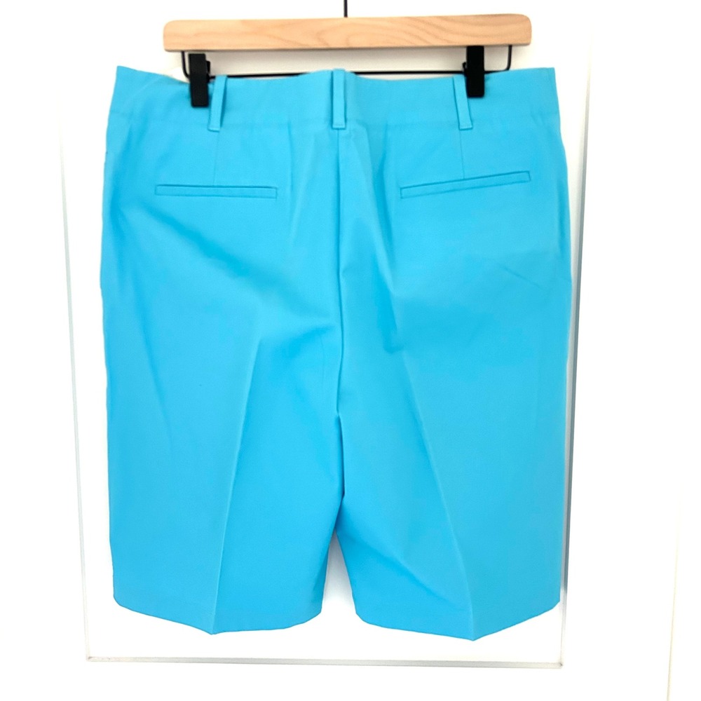 NWT Talbots Women's Turquoise Blue Cotton Stretch Bermuda Shorts Size 12 - Picture 3 of 11